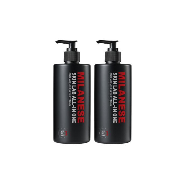 밀라네제 올인원 남성화장품 1+1 / 500ml+500ml / 미백효과+주름개선 기능성 남자 스킨 로션 